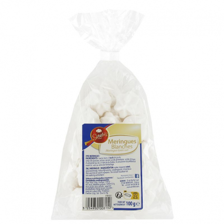 Meringues Blanches - sachet de 100g