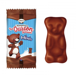 Oursons chocolat guimauve Minis Cémoi s/cello - carton de 250