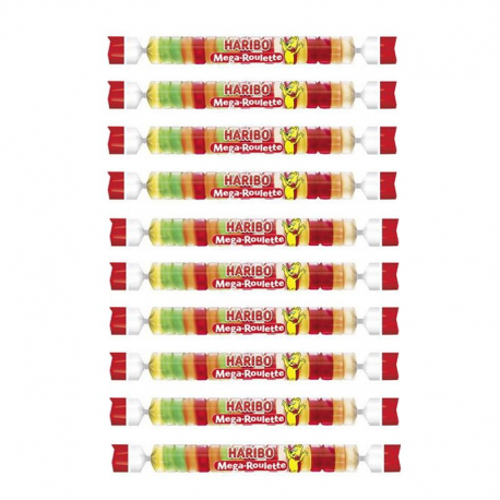 Haribo Méga roulettes fruits 45g