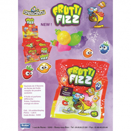 Frutty fizz Funny Candy