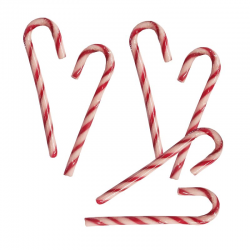 Candy canes rouges et blanches Zip et Zap x72