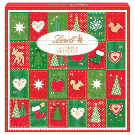 ~Calendrier de l'Avent Joyeux Noël lait Lindt 115g