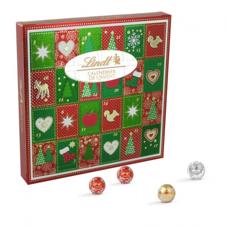 ~Calendrier de l'Avent Joyeux Noël lait Lindt 115g