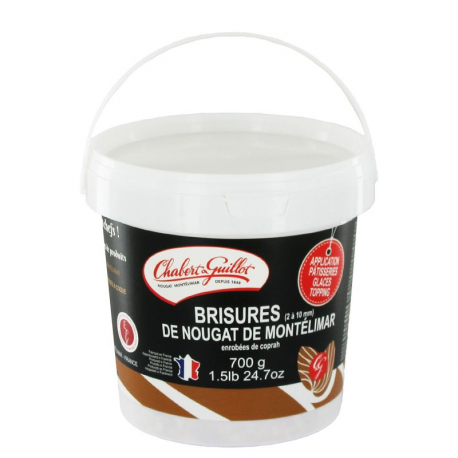 Brisures nougat de Montélimar en seau de 700g