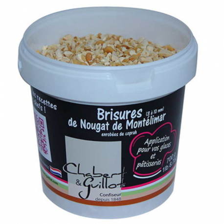 Brisures nougat de Montélimar en seau de 700g