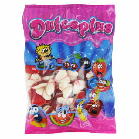 Coeurs rouges et blancs gélifiés lisses kg Dulceplus