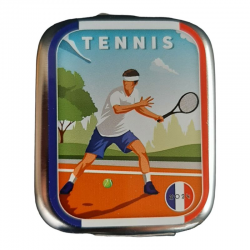 Pastilles menthe forte sans sucre décor Tennis