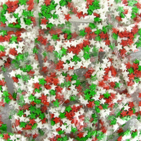 Sachets étoiles multicolores 15g par 100