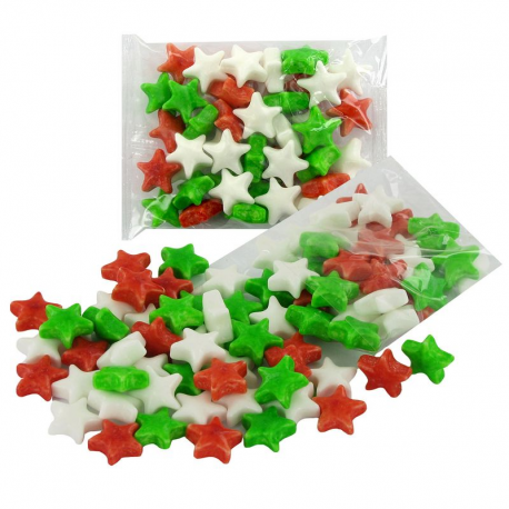 Sachets étoiles multicolores 15g par 100