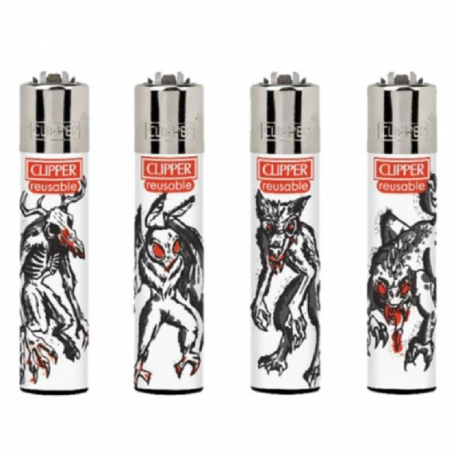 Briquets Clipper décors Cryptids