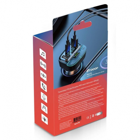 Transmetteur FM sans fil triple USB pour véhicules