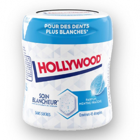 Bottle 45 dragées Soin Blancheur Menthe Fraîche Hollywood