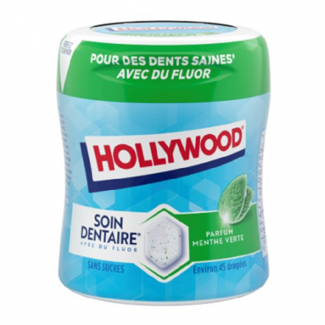 Bottle 45 dragées Soin Dentaire Menthe Verte Hollywood