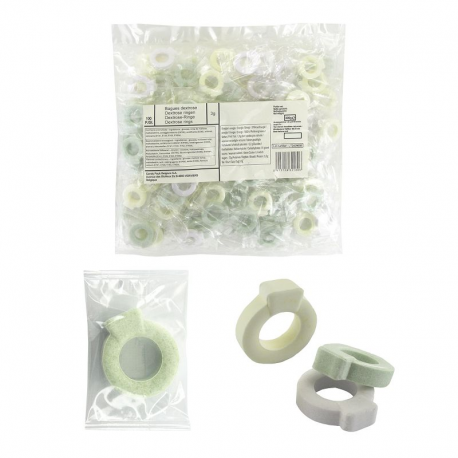 Bagues dextrose emballées par 100