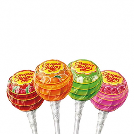 Sucettes Chupa Chups Fruits en Présentoir de 150