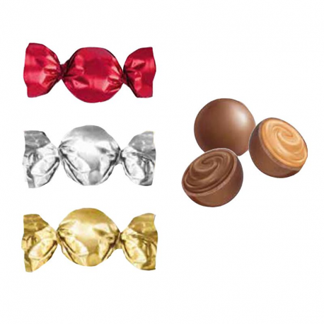 Papillotes choco Twist lait assorties vrac