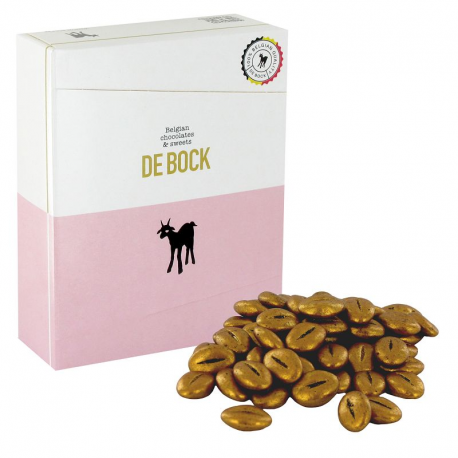 Grains de café en chocolat noir dorés vrac kg