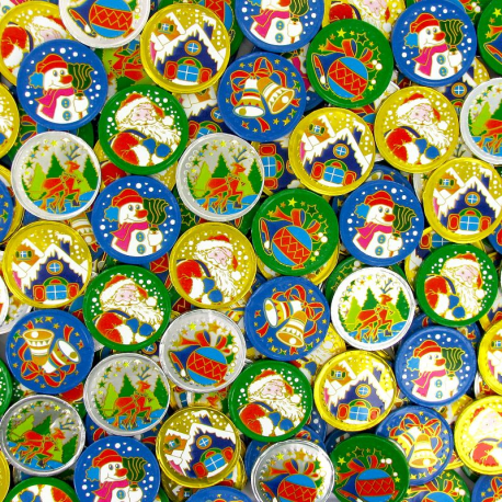 Médaillons de Noël en chocolat kg