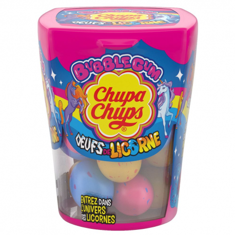 Chupa Chups Oeufs de Licorne bubble gum 86g