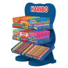 Présentoir Goldbears Bleu 8 paniers : 6 mini sachets et Mega roulettes