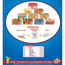 Kit Haribo box 10 tubos
