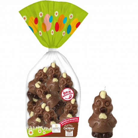 ~Sachet 10 mini cocottes décorées 100g Choviva