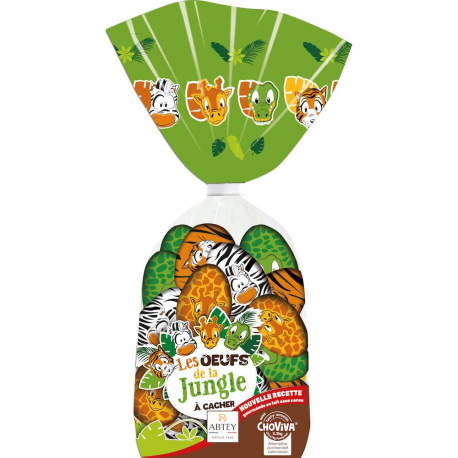 ~Sachet 16 oeufs Jungle à cacher 200g Choviva