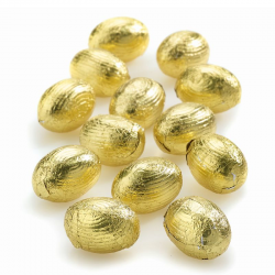 ~Oeufs chocolat au lait fourrés noisettes Kg