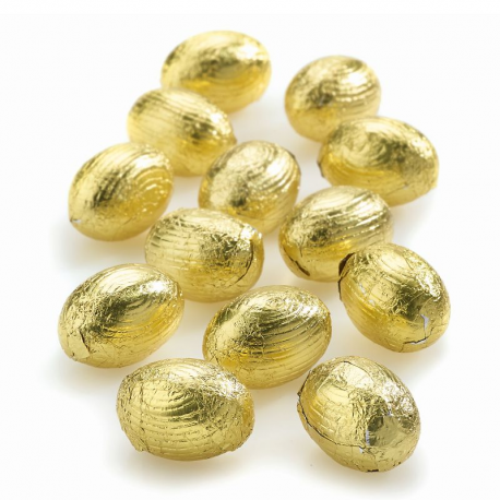 ~Oeufs chocolat au lait fourrés noisettes Kg