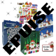 ~Sacs cordon Noël GM assortis garnis 23 confiseries