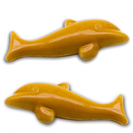 ~Dauphins blanc marbré praliné 1kg (22/25g pièce)