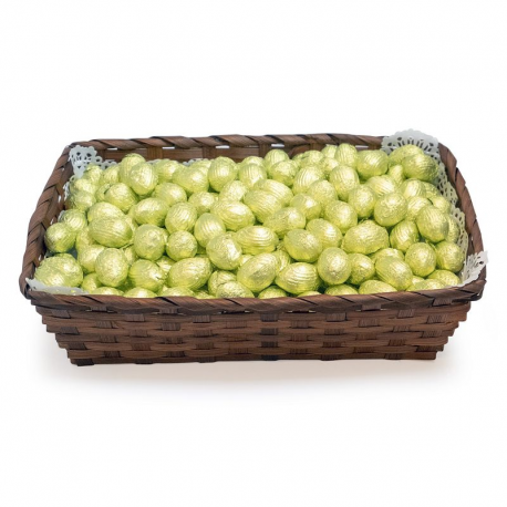 ~Corbeille Oeufs alu fourrés praliné crisp kg