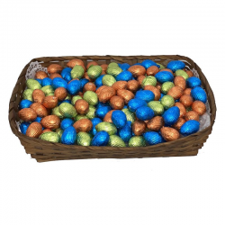 Corbeille oeufs fourrés ass. 3 recettes s/alu Kg