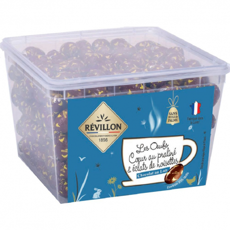 ~Oeuf praliné lait aux éclats noisettes emballés 2kg Révillon