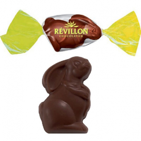 ~Petits Lapins noir croustillants emballés 1.04Kg Révillon