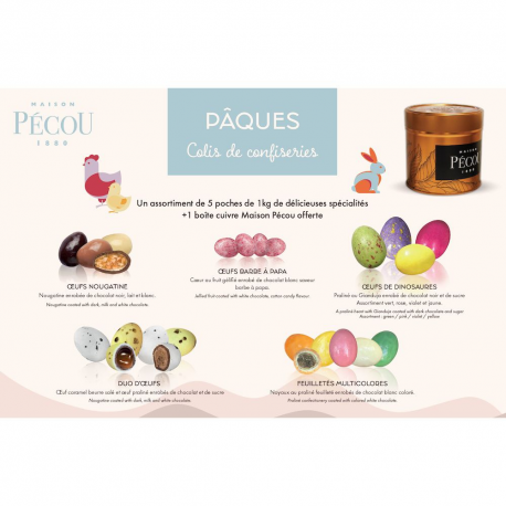 ~Colis 5 kg Oeufs de Pâques Spécialités Top qualité Pécou !