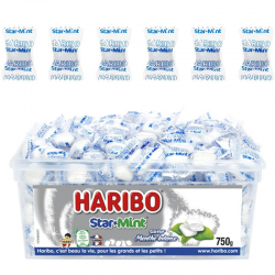 Haribo Tubo 750g Starmint menthe