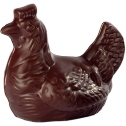 ~Poule noir (ouvert) 150g - 14 cm