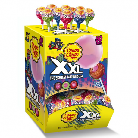 Sucettes Chupa XXL classique Gum - Nouvelle box de 60