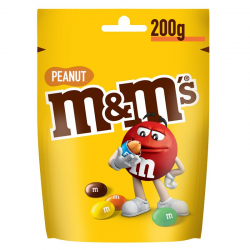 M&M's jaune Peanut maxi sachet 200g
