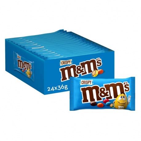 M&Ms crispy bleu 36g
