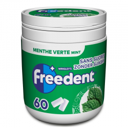 Box Freedent menthe verte (chloro) 60 dragées - 84g