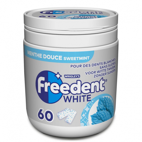 Box Freedent white menthe douce 60 dragées