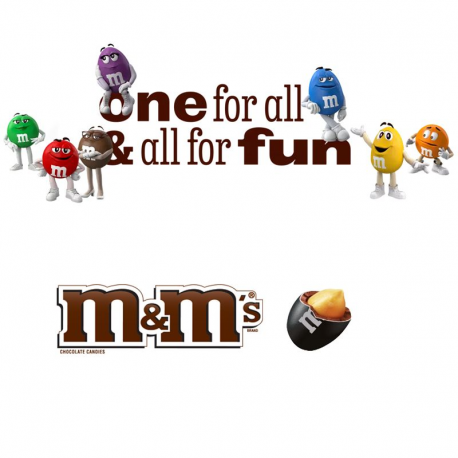 M&M's Peanut Noir (Black) Kg