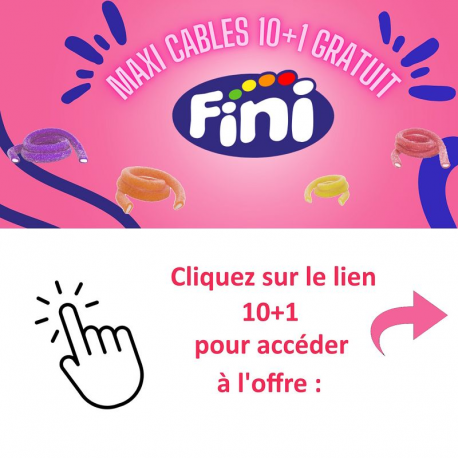 Maxi câbles acides cola Fini - boîte de 100