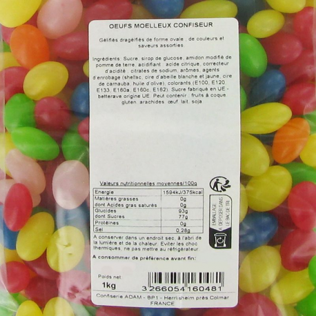~Oeufs moelleux confiseur vrac 1kg