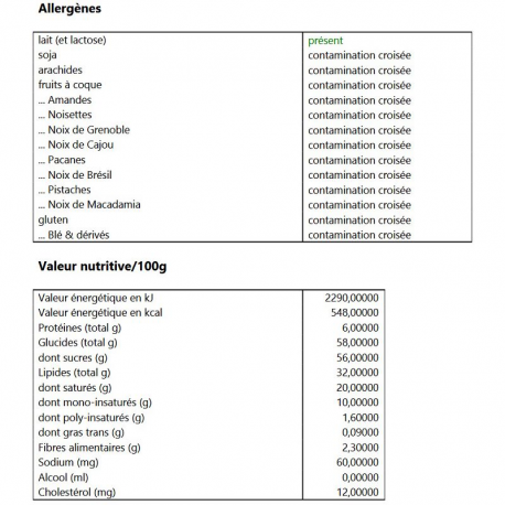 ~Filet oeufs chocolats lait 100g