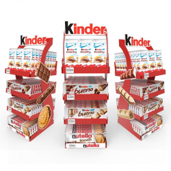 Meuble présentoir impulse Kinder & Nutella