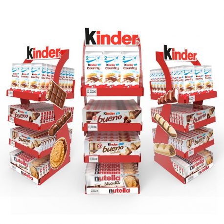 Meuble présentoir impulse Kinder & Nutella
