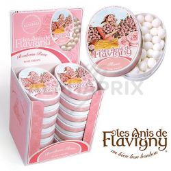 Flavigny rose - boîte fer collection